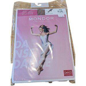 Mondor Ultra Soft Semi Opaque Tights 319 Light Tan Size XL Dance 40 Denier